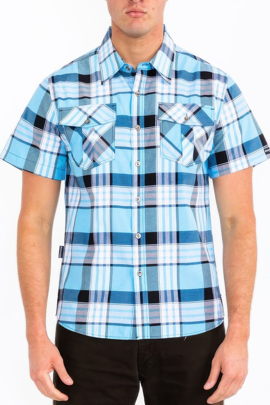 Men's Checkered Two-Pocket Shirt