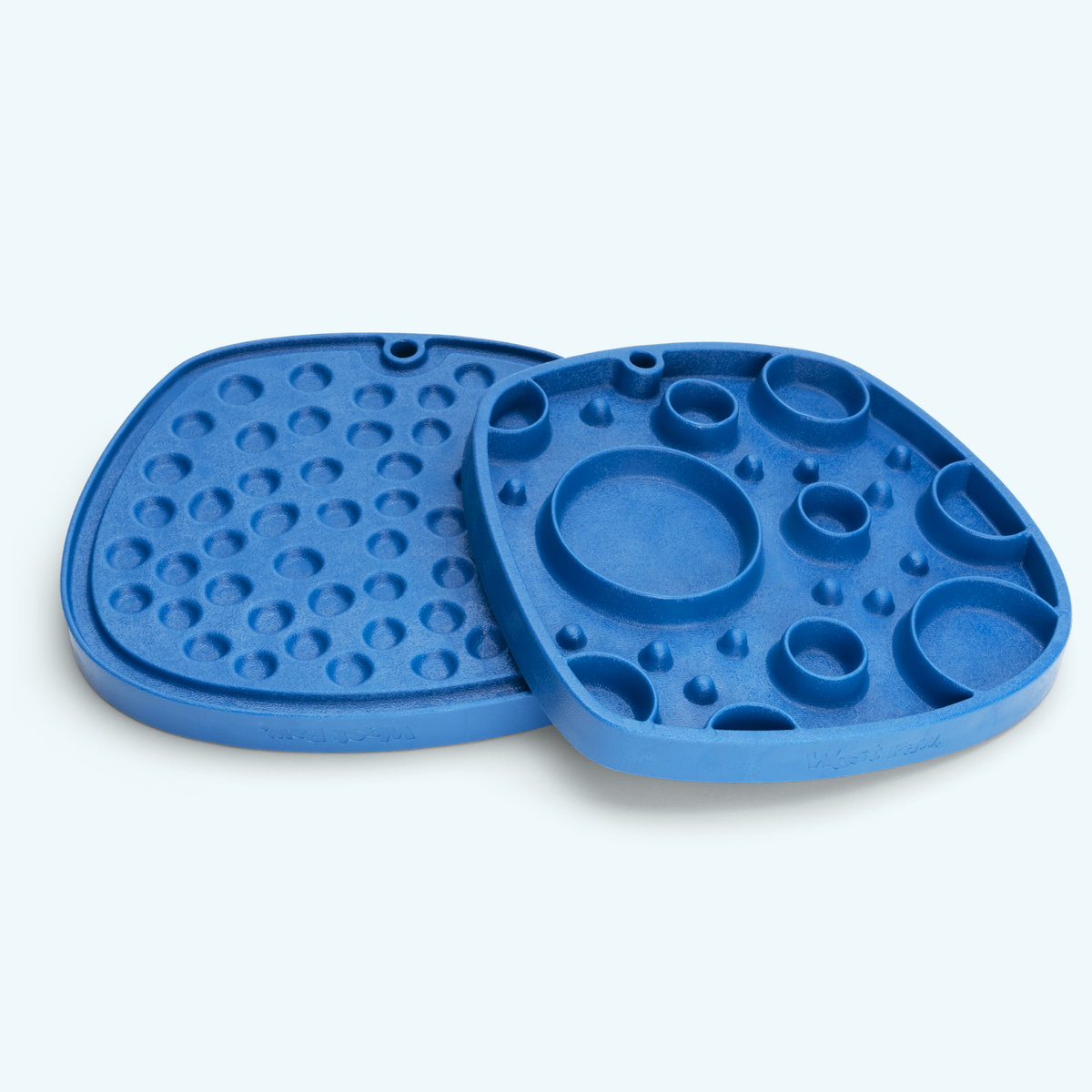 Marine Bubbles Feast Mat showing both textured sides; one mat is included.