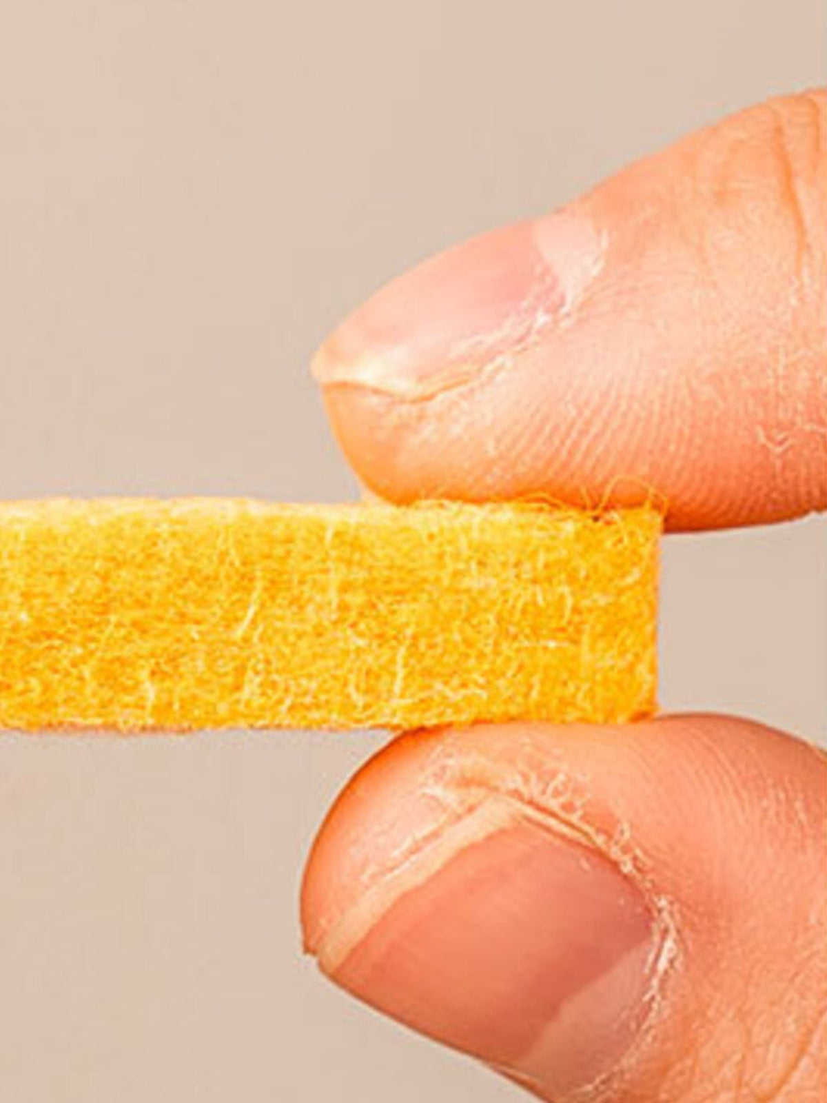 Close-up of felt panel thickness