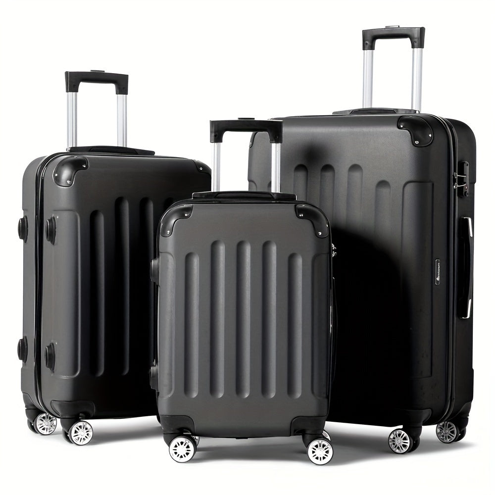 3-Piece Hard Shell Luggage Set – 20/24/28 Inch