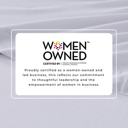 Great Bay Home Women Owned mark, certified by WBENC. The graphic describes the company as woman-owned and led.