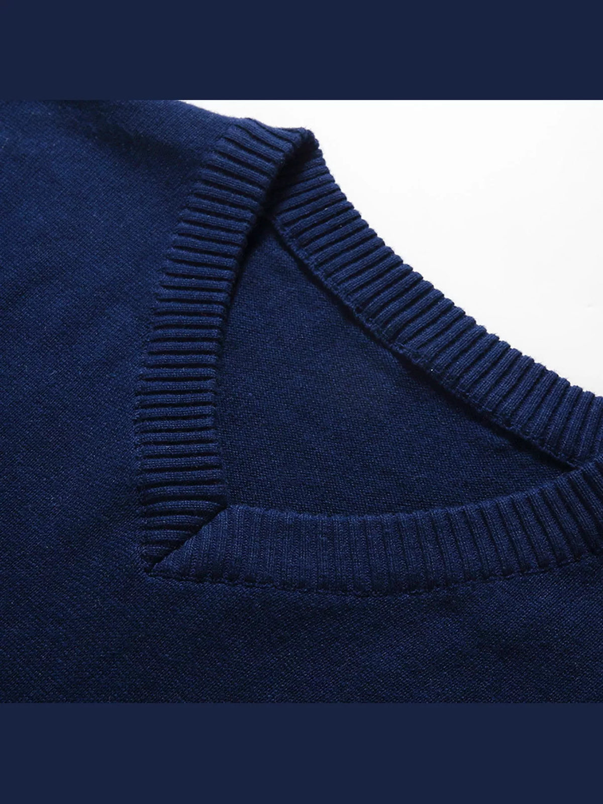 Men's V-neck sweater vest — product view 20; shirt and trousers not included