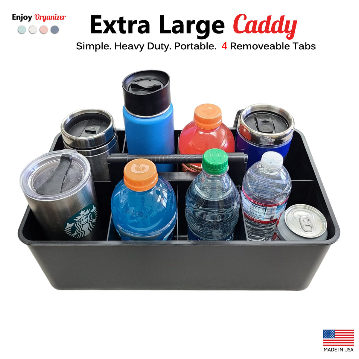Enjoy Organizer Extra-Large 8-Compartment Storage Caddy