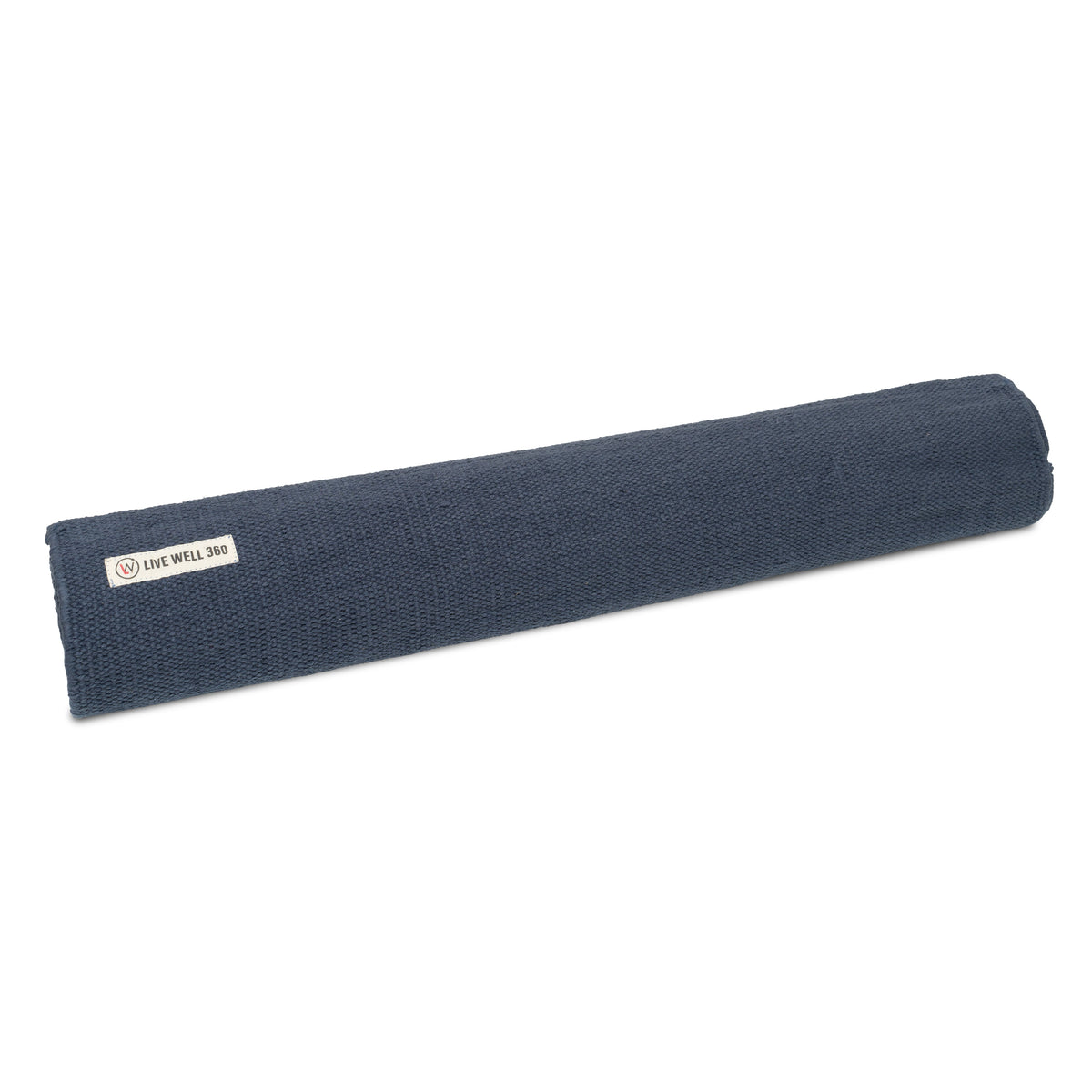 Gray rolled Live Well 360 cotton yoga mat