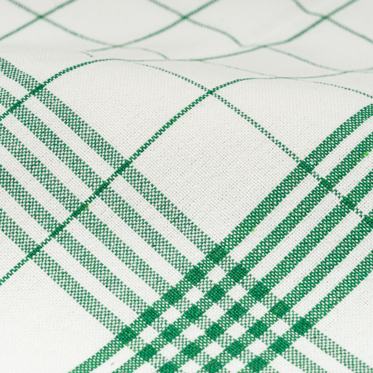 Windowpane Cotton Kitchen Towels — Set of 6