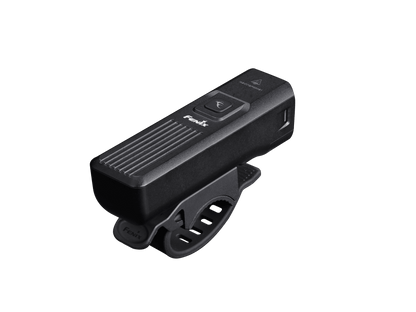 Fenix BC15R black bicycle light, side and top view