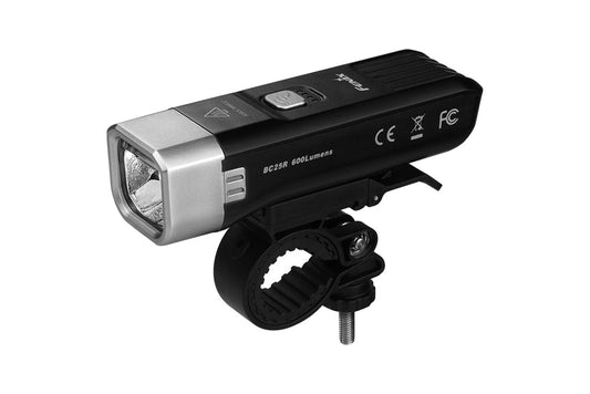 Fenix BC25R rechargeable bicycle front light with handlebar mount