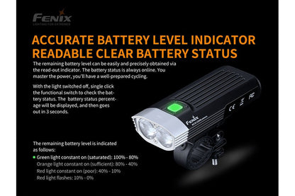 Fenix BC30 V2 beam and battery information graphic
