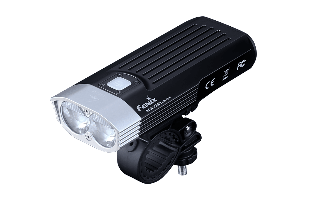 Fenix BC30 V2 LED bicycle light, front product view