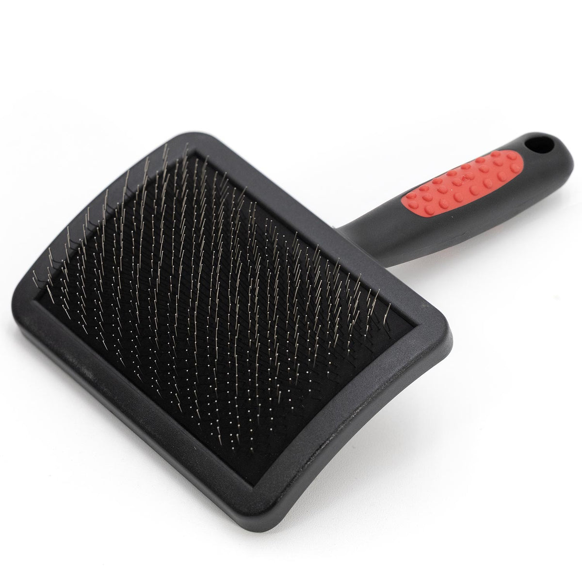 Back of the Jeffers Large black-and-red slicker brush.