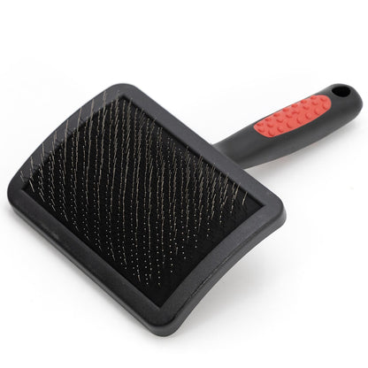 Back of the Jeffers Large black-and-red slicker brush.