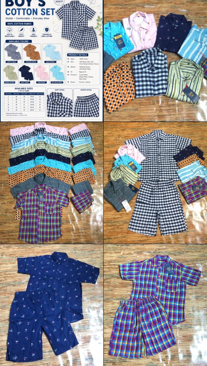 Children's Cotton Clothing Set Assortment