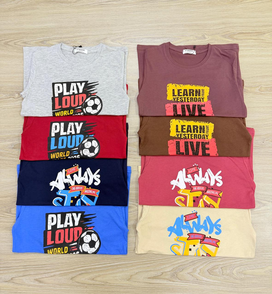 Boys' Slogan T-Shirt Assortment
