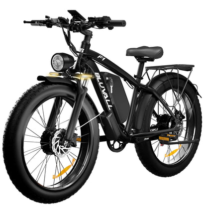 Black F1 AWD dual motor electric bike