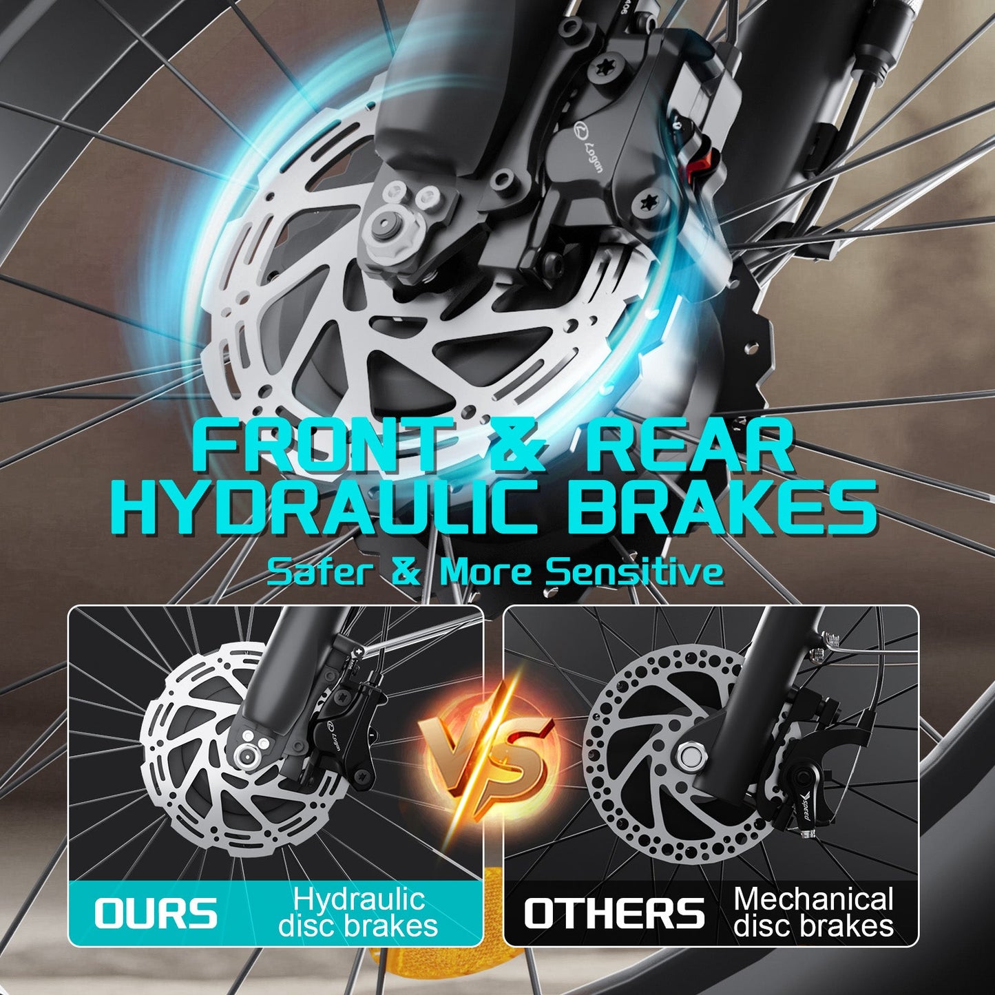 F1 hydraulic disc brake detail