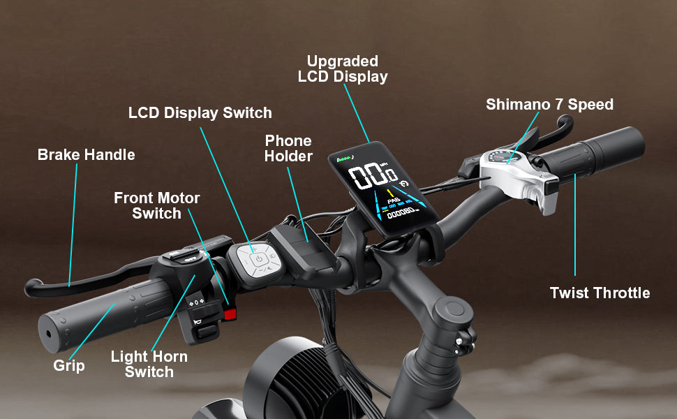F1 handlebar controls detail