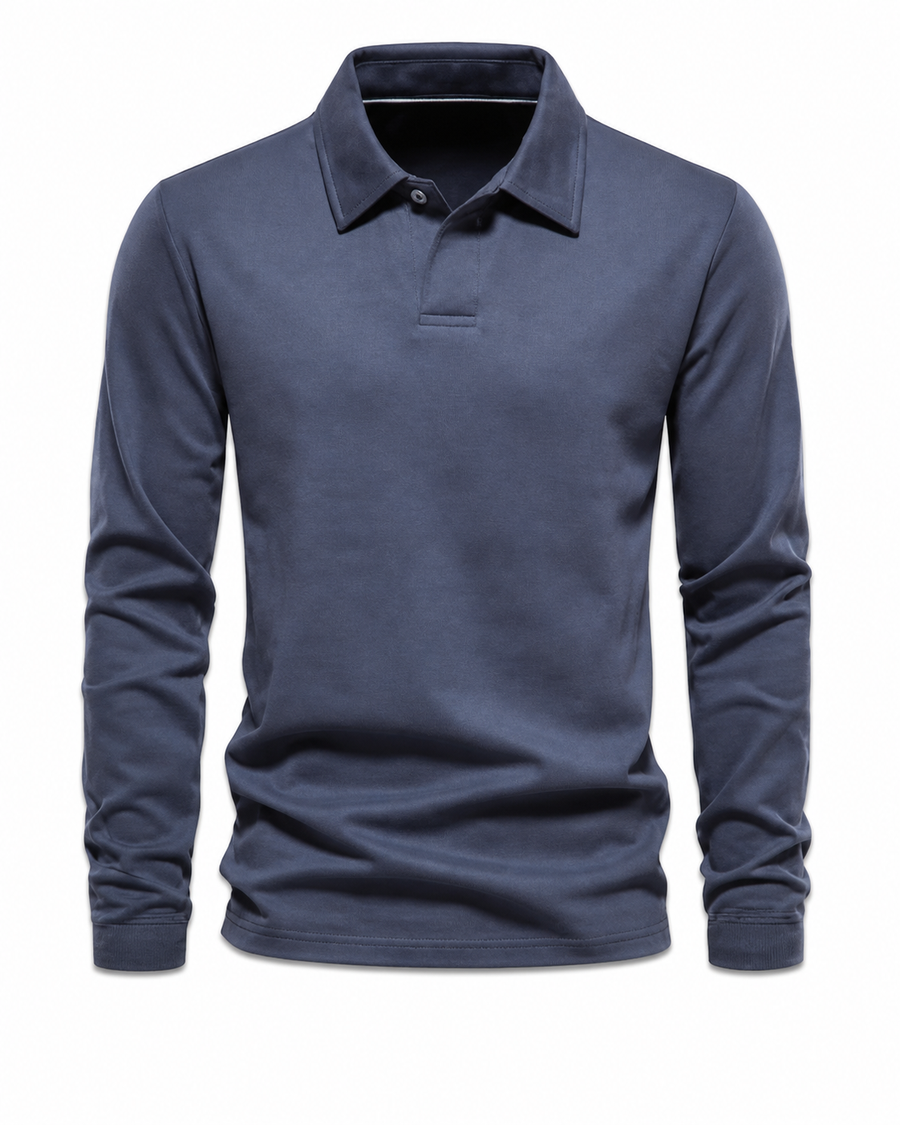 Men's Long-Sleeve Polo - Style 003