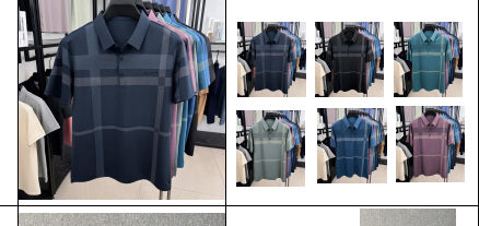 Men's Striped Polo - Style 008