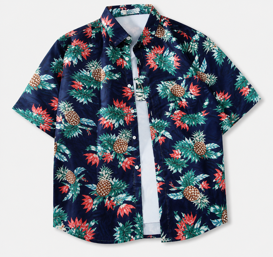 Men's Floral Shirt - Style 006