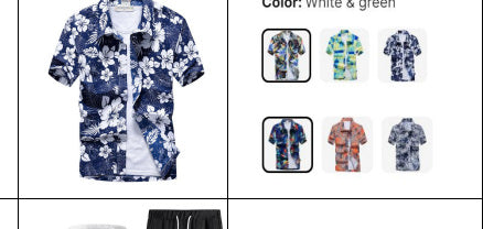 Men's Floral Shirt - Style 010