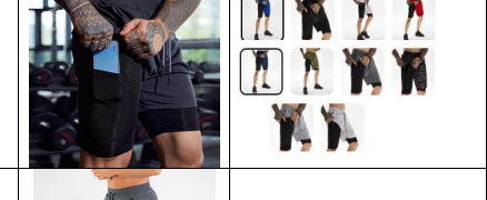 Men's Training Shorts - Style 009