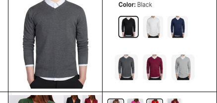 Men's V-Neck Sweater - Style 006