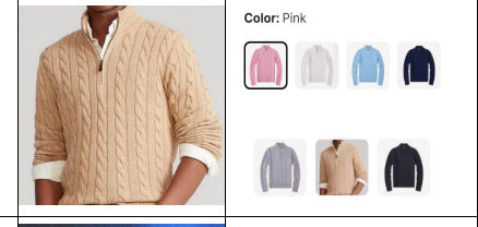 Men's Cable-Knit Sweater - Style 007