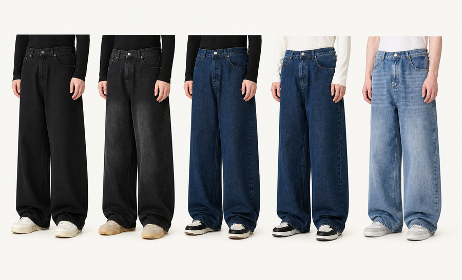 Men's Wide-Leg Trousers - Style 001