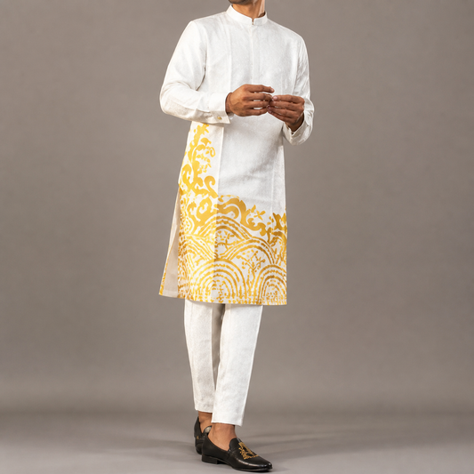 Clean studio catalogue image of Men's Traditional Tunic - Style 001, JSK-MTU-001