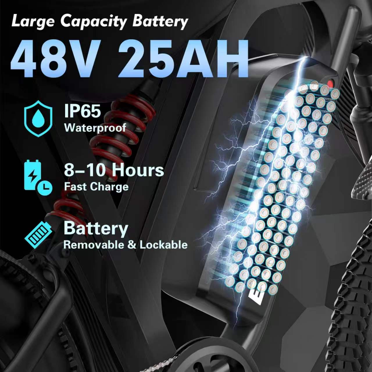 R700 Trail 25 battery detail