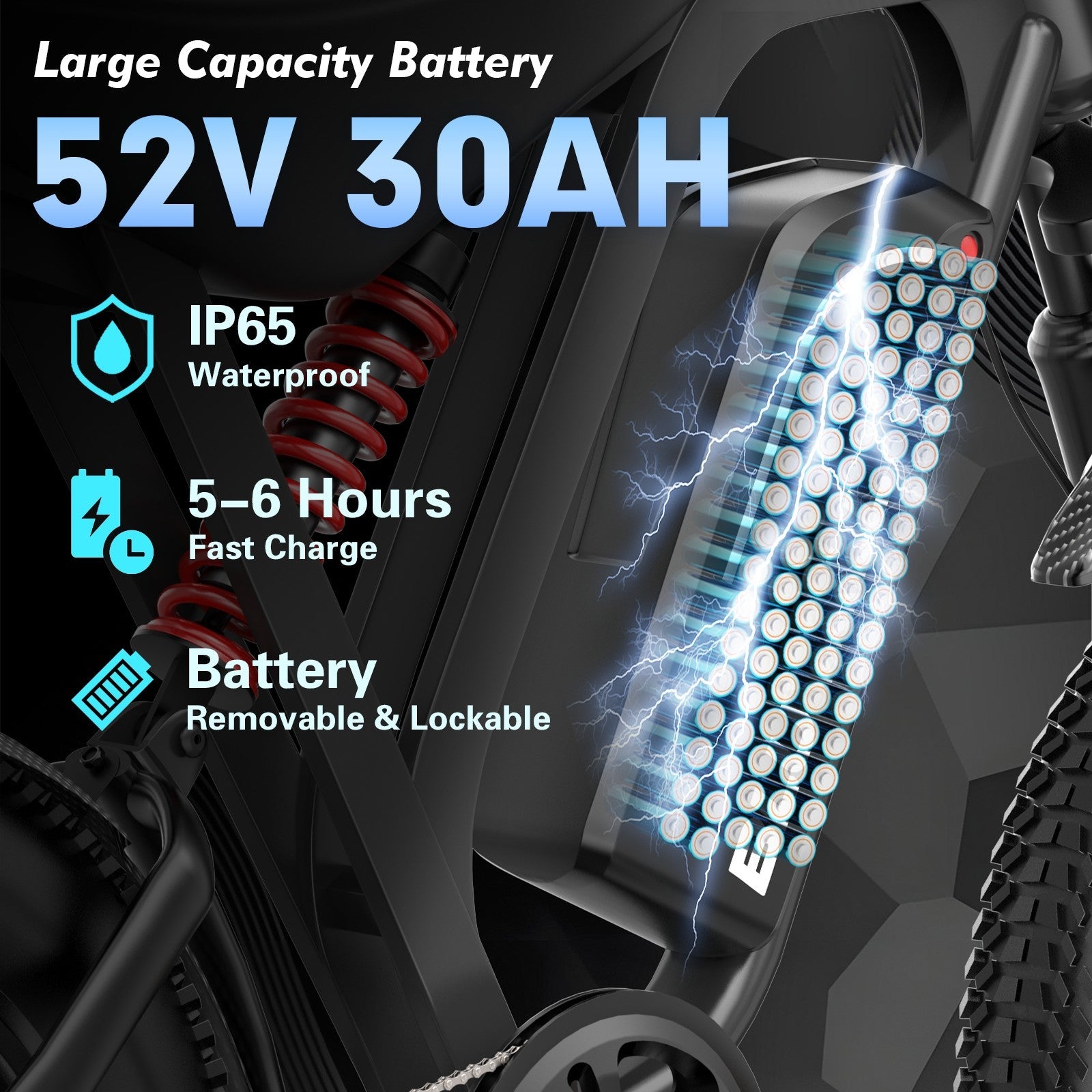R700 Trail 30 battery detail