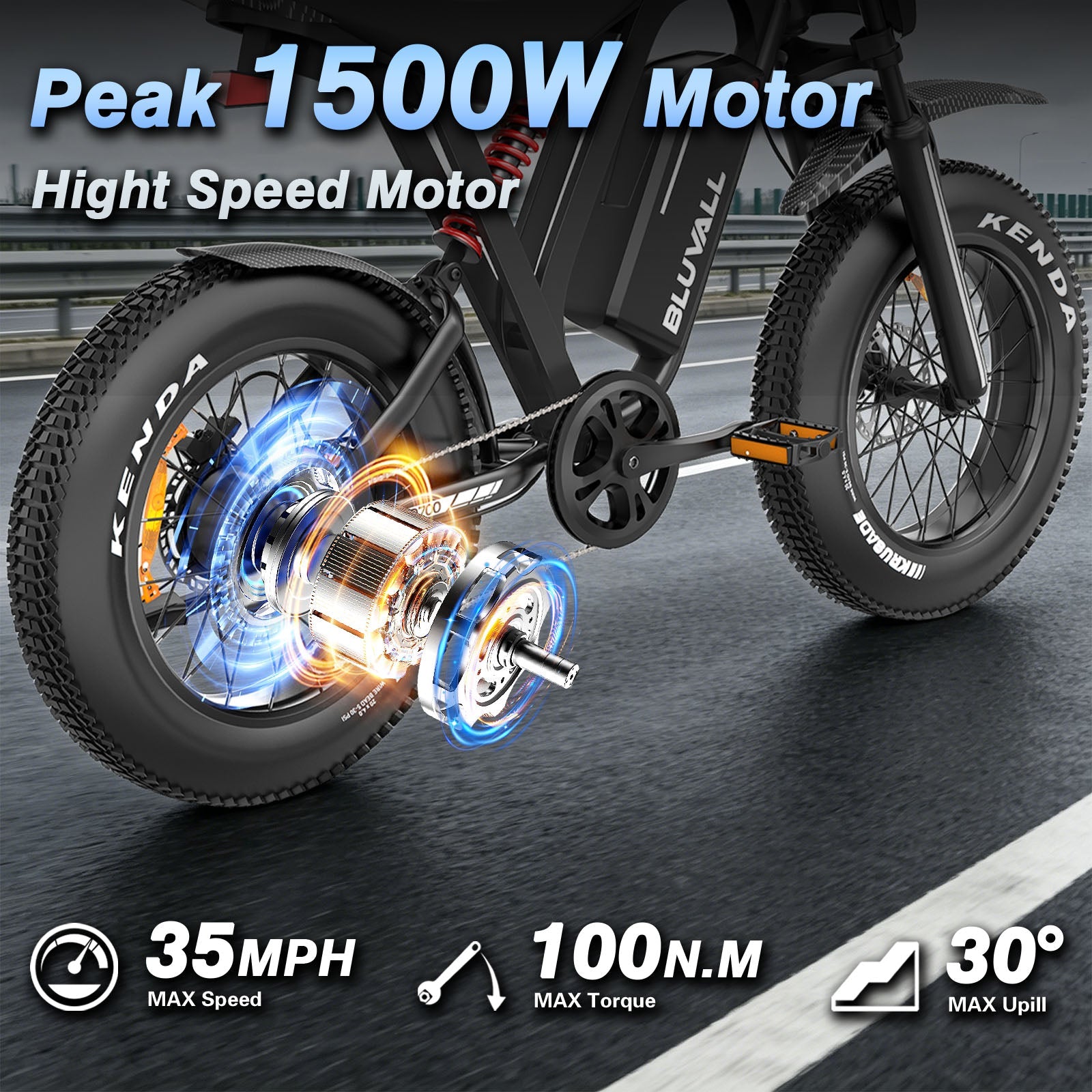 R700 Trail 30 motor detail