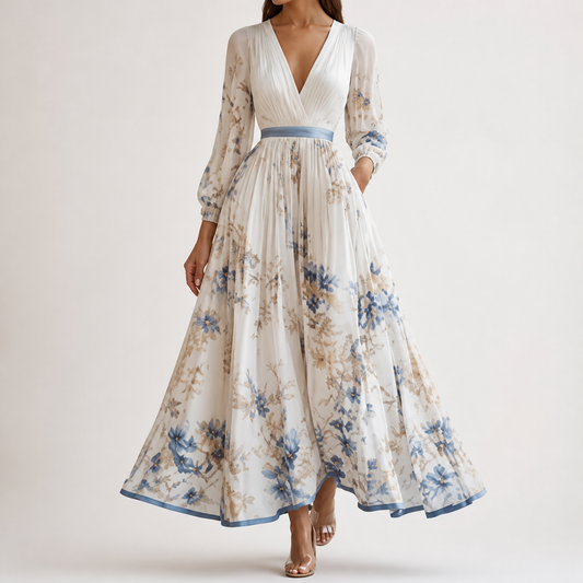 Clean studio catalogue image of Women's Maxi Dress - Style 006, JSK-WDR-006