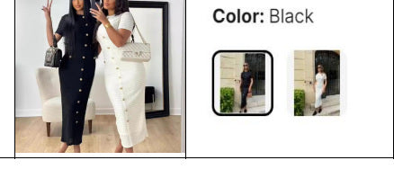 Women's Button-Front Midi Dress - Style 036 — JSK-WDR-036