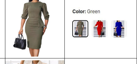 Women's Sheath Dress - Style 040 — JSK-WDR-040
