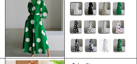 Women's Polka-Dot Maxi Dress - Style 046 — JSK-WDR-046