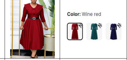 Women's Belted Dress - Style 051