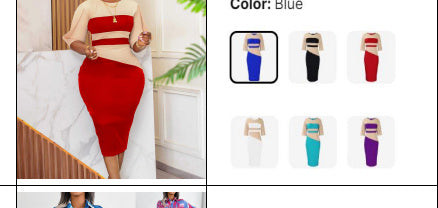 Women's Two-Piece Skirt Set - Style 002 — JSK-WST-002