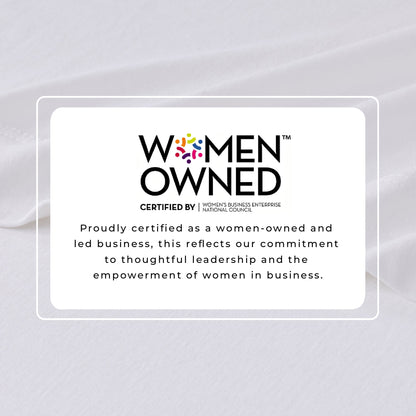 Great Bay Home Women Owned mark, certified by WBENC. The graphic describes the company as woman-owned and led.