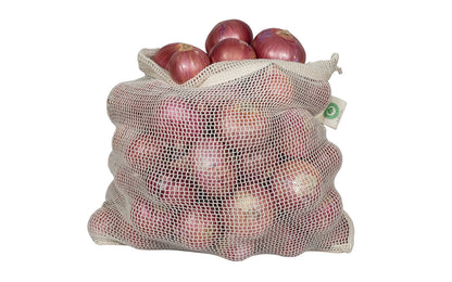 Reusable Cotton Mesh Produce Bags — 6 or 8 Pack