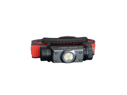 Front close-up of the Magma HM62-T headlamp showing its lens and side caps.