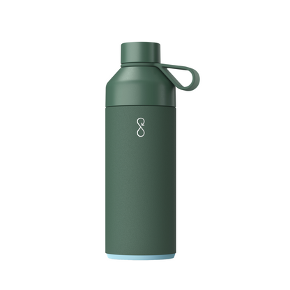 Green Ocean Bottle with cap and carry loop; select the required capacity.