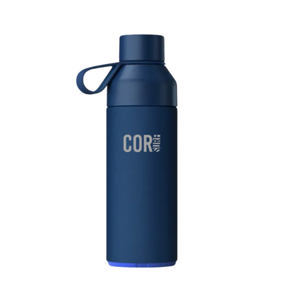 Blue Ocean Bottle with cap and carry loop; select the required capacity.