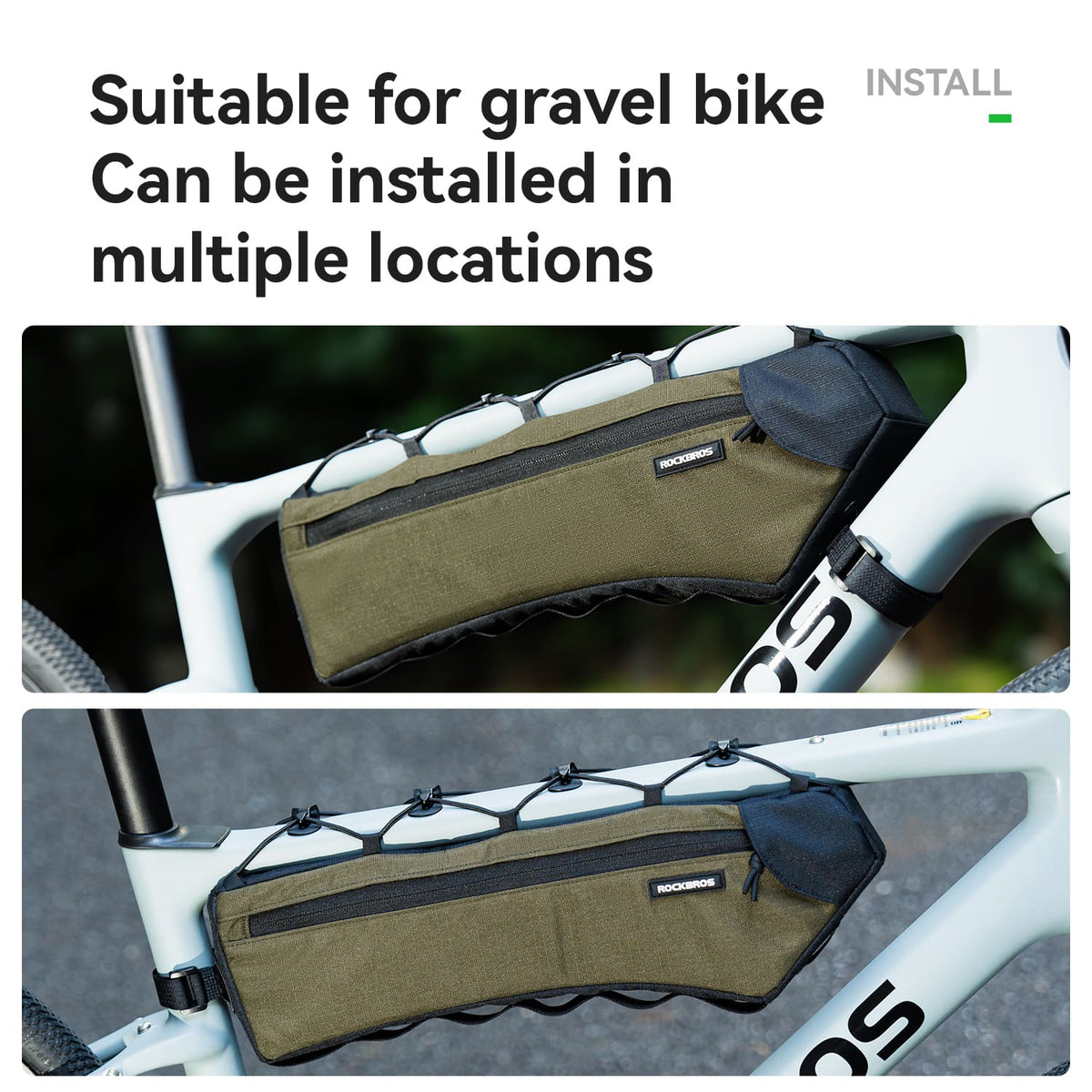 Alternative mounting positions on suitable bicycle frames