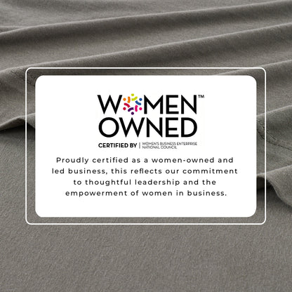 Great Bay Home Women Owned mark, certified by WBENC. The graphic describes the company as woman-owned and led.